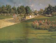 William Merrit Chase Prospect Park Brooklyn oil painting